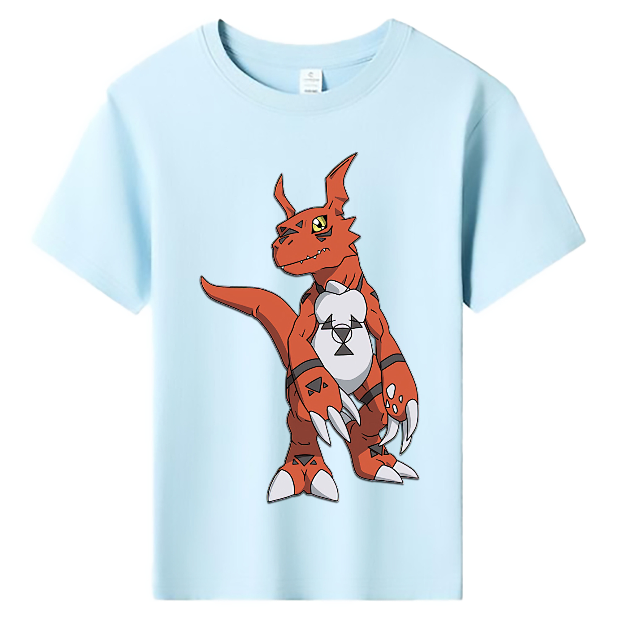 （画像用） Digimon デジタルモンスター/デジモン 綿100％キッズTシャツ（フロントプリント）